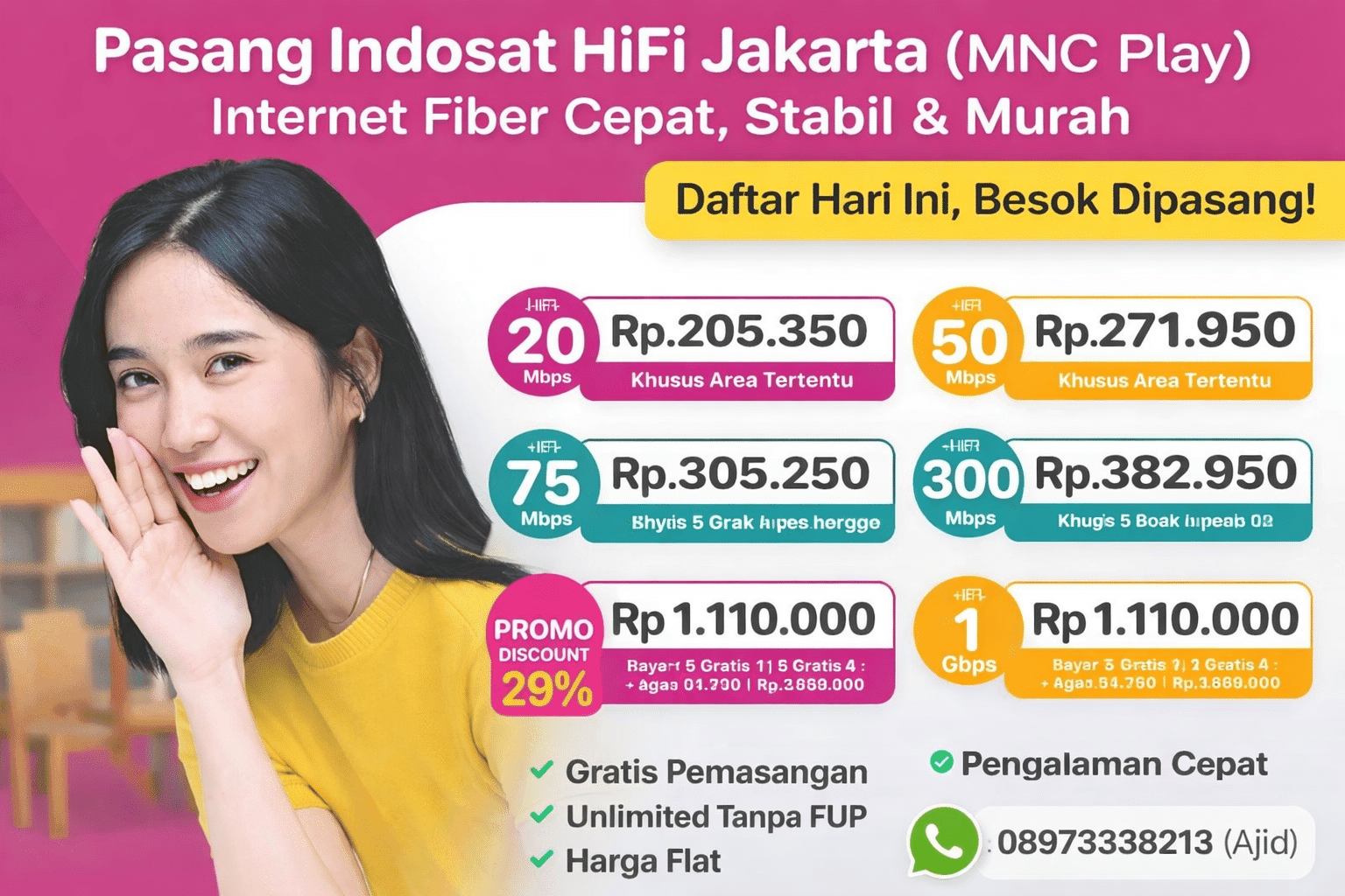 Pasang Indosat Hoifi jakarta