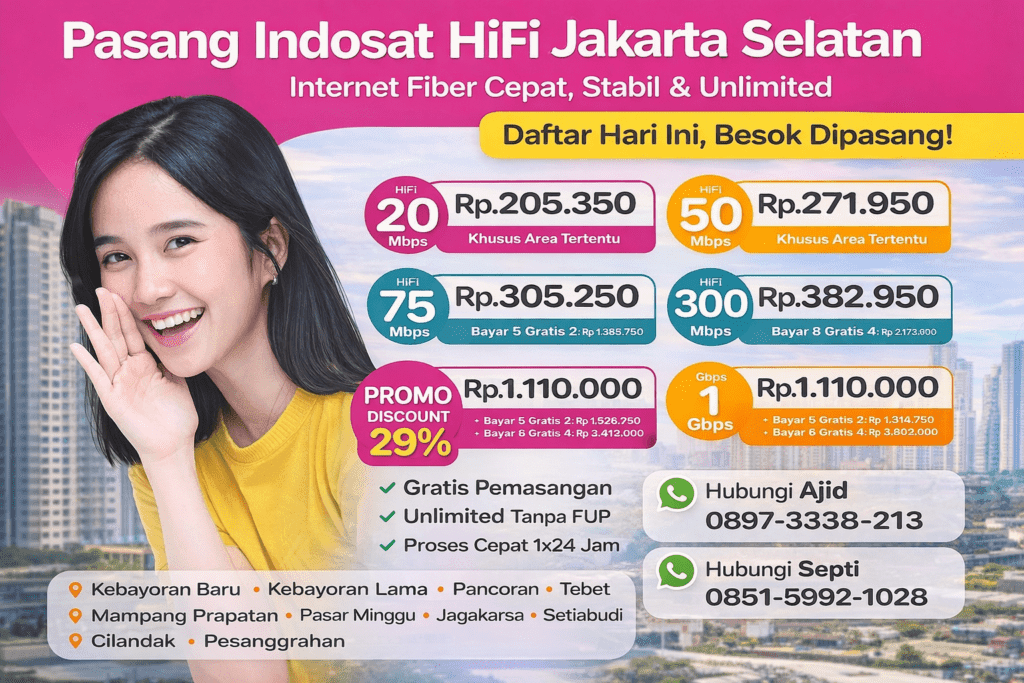 PASANG INDOSAT HIFI MNC PLAY Jakarta Selatan