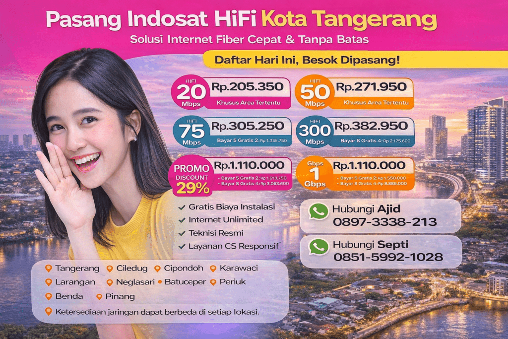 Kota Tangerang iNDOSAT HIFI
