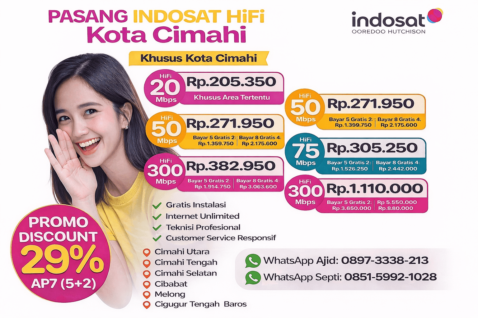 indosat hifi Kota Cimahi