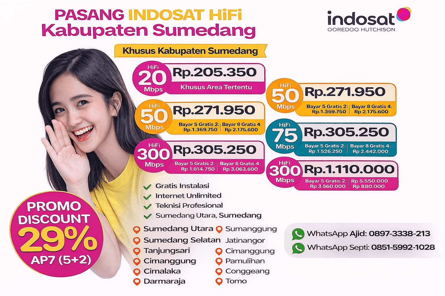 Pasang Indosat Hifi Sumedang