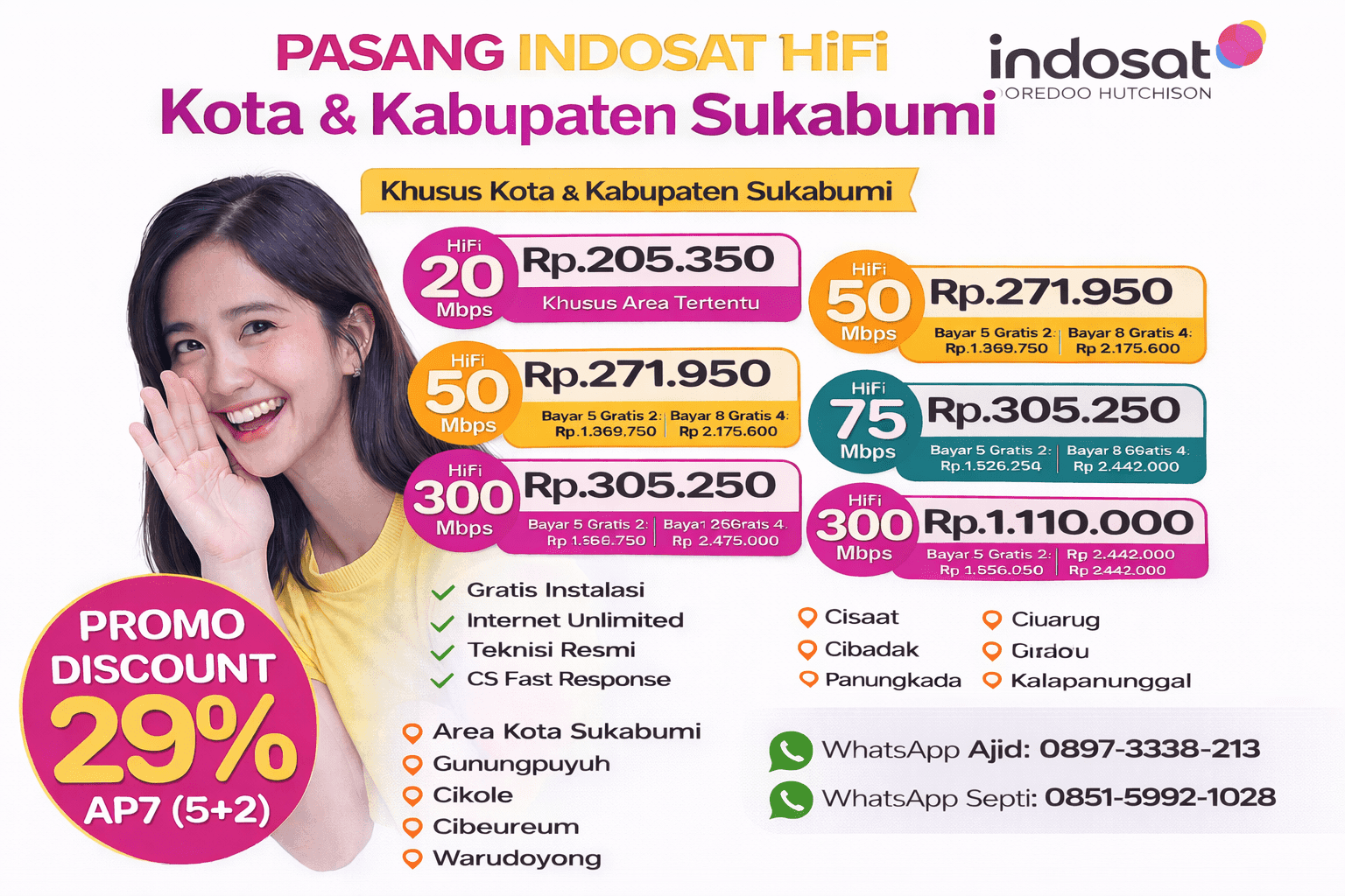 Sukabumi indosat hifi