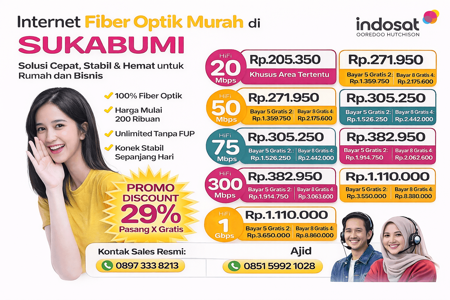 Indosat Hifi Sukabumi Harga