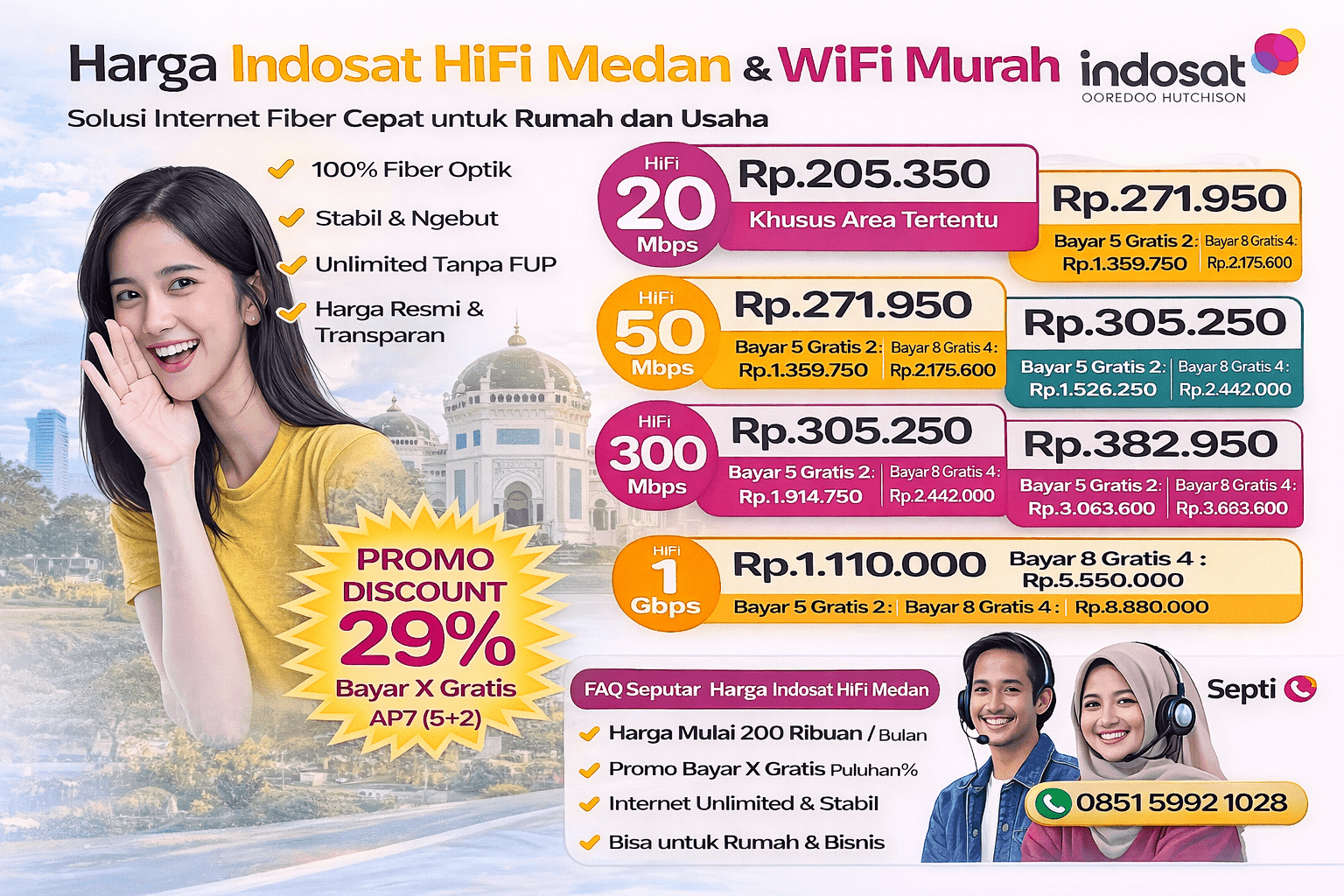 Harga Indosat Hifi Medan