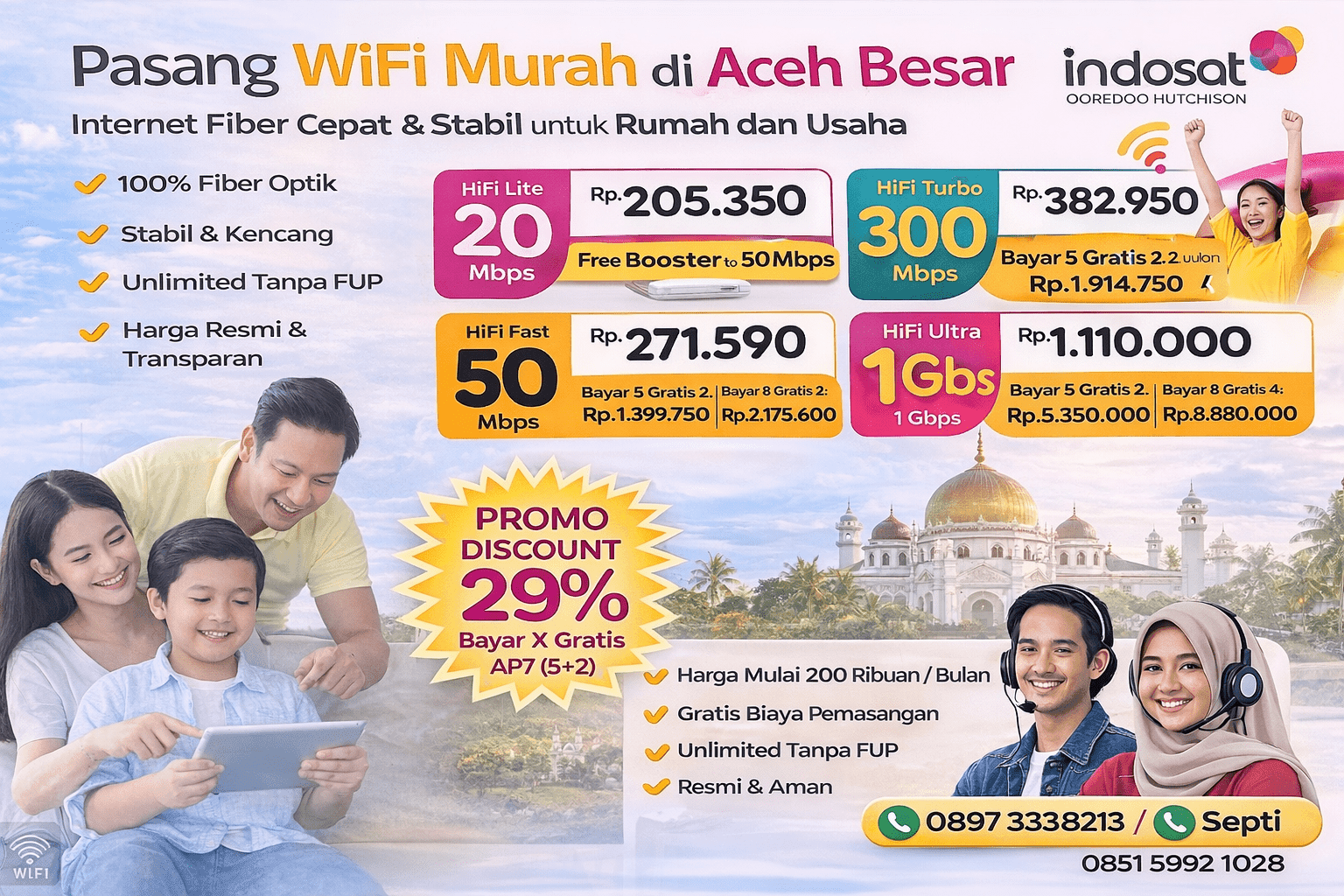 daftar indosat hifi KAB ACEH BESAR paket harga