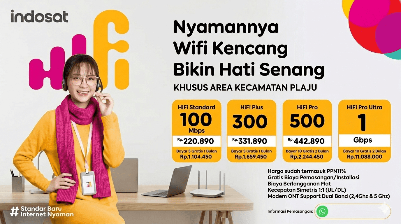 JASA PEMASANGAN WIFI DI PLAJU
