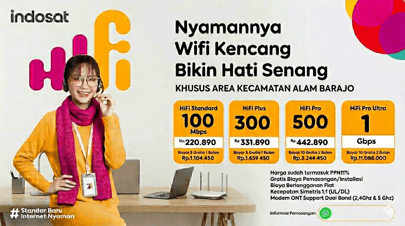 JASA PEMASANGAN WIFI DI ALAM BARAJO