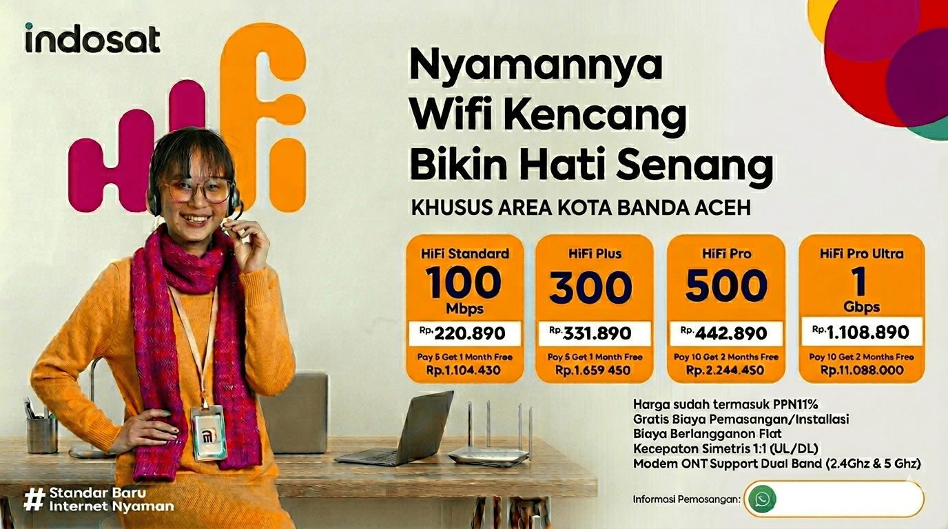 JASA PEMASANGAN WIFI DI BANDA ACEH