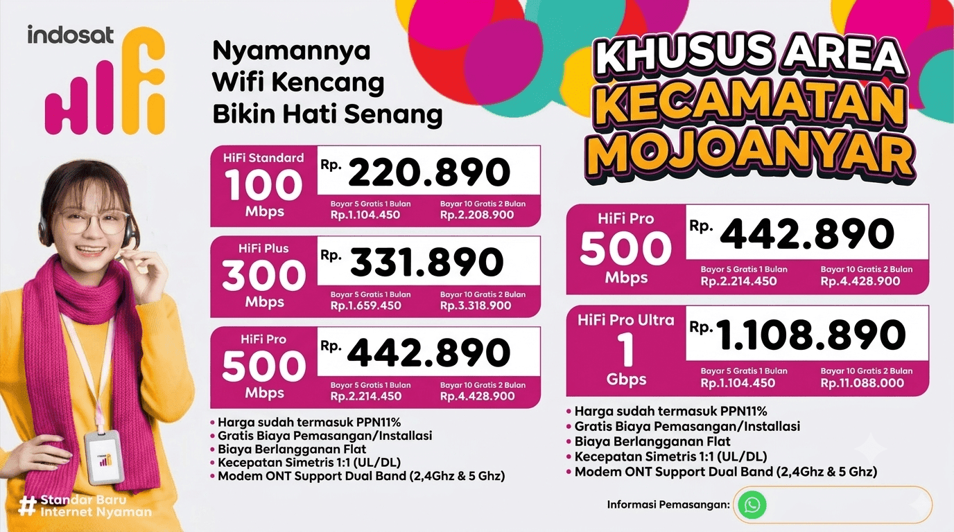 JASA PEMASANGAN WIFI DI MOJOANYAR